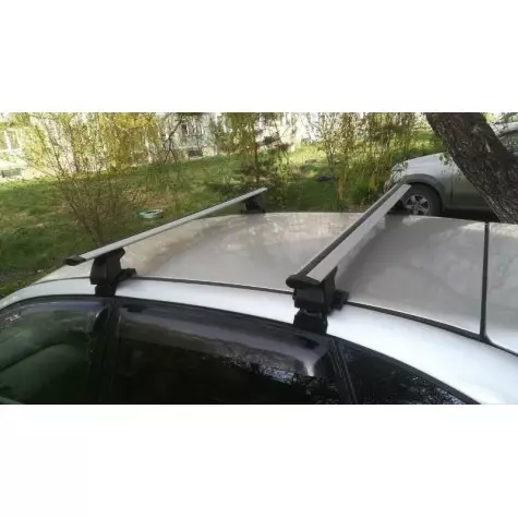 Багажник D1 на гладкую крышу (Крыло дуги) + Защитный кожух