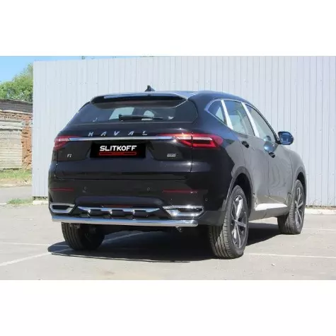 Защита заднего бампера d57 Haval F7/...