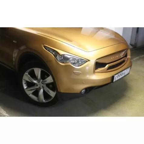 Накладки на фары CUSTOM, реснички передние комплект Infiniti FX-Series S51