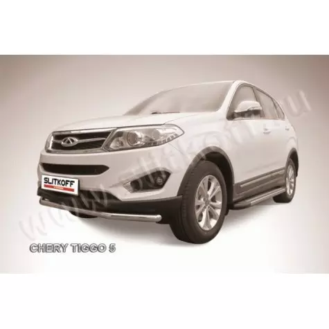 Защита переднего бампера d57 Chery...