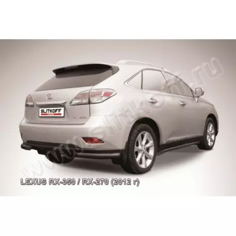 Уголки d76 черные Lexus RX350, RX 270...