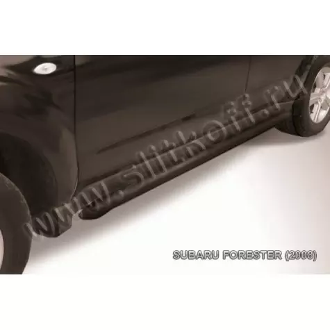 Пороги d57 труба черные Subaru...