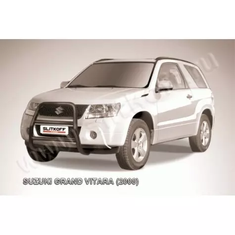 Кенгурятник d57 высокий черный Suzuki...