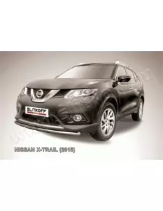 Защита переднего бампера d57 короткая Nissan X- Trail (2015)