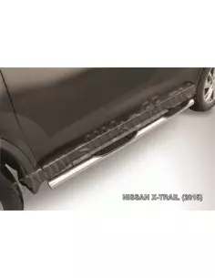 Пороги d76 с проступями Nissan X- Trail (2015)