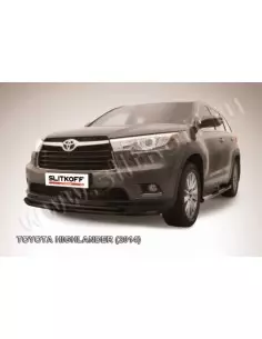 Защита переднего бампера d57+d42 двойная радиусная TOYOTA HIGHLANDER (2014)